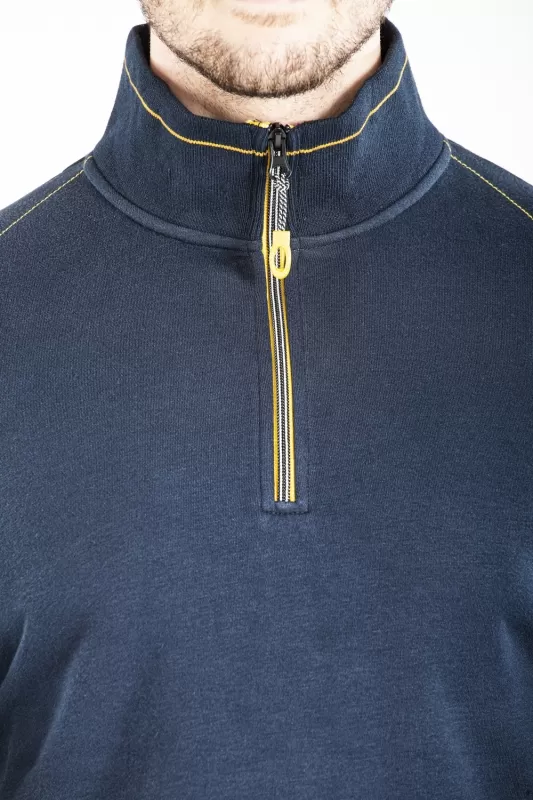 Felpa a collo alto con zip HALFZIP