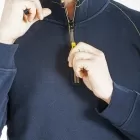 Felpa a collo alto con zip HALFZIP