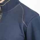 Felpa a collo alto con zip HALFZIP