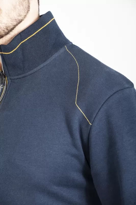 Felpa a collo alto con zip HALFZIP