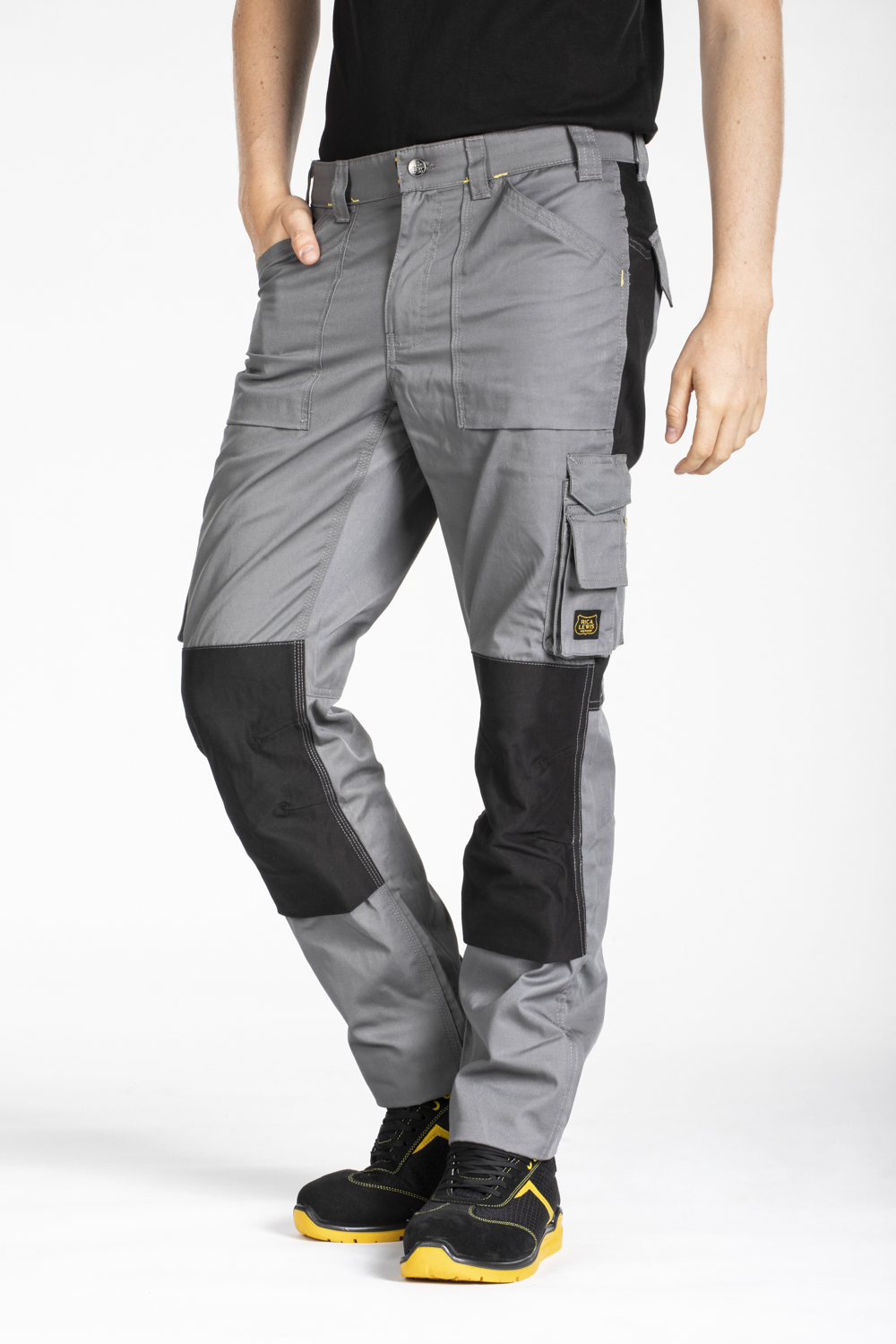 Pantaloni Cargo Uomo Linlon – Asciugatura Rapida, Leggeri, 8 Tasche – Grigio, Taglia 50 – Per Trekking E Outdoor