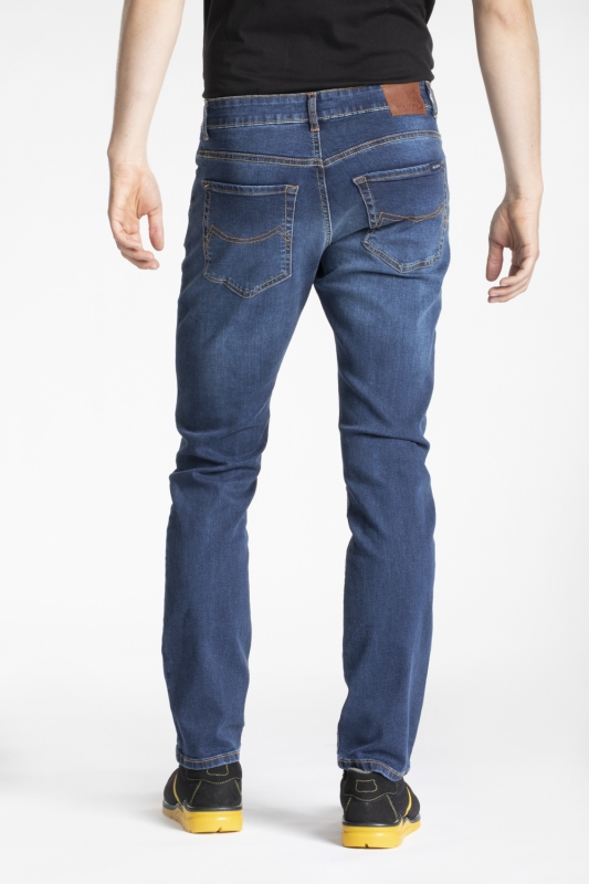 Jeans de travail coupe droite confort denim brossé stretch WORK8