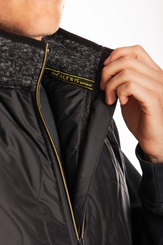 Gilet trapuntato smanicato ARCHIE GRIGIO