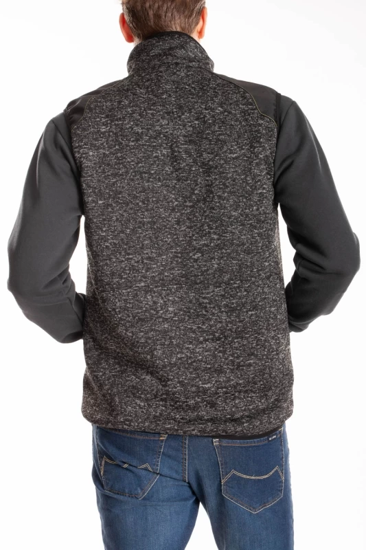 Gilet trapuntato smanicato ARCHIE GRIGIO