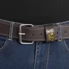 Cintura in pelle con fibbia in acciaio CAPTAIN