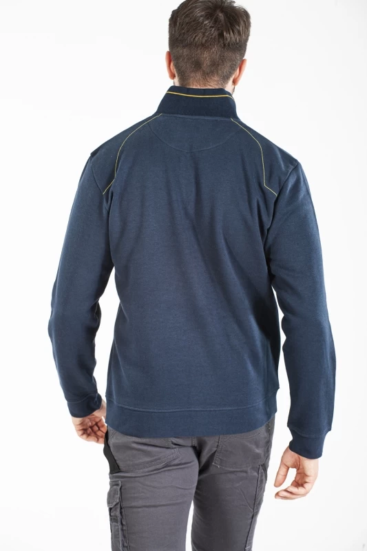 Felpa a collo alto con zip HALFZIP
