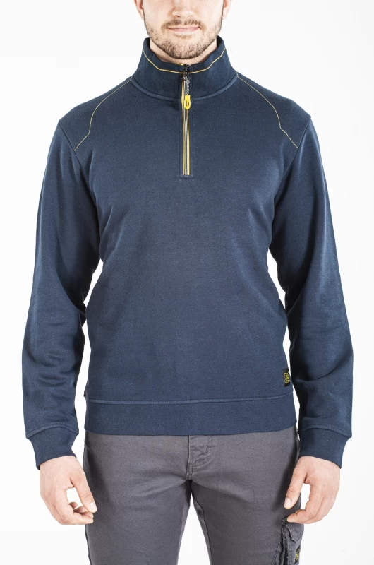 Felpa a collo alto con zip HALFZIP