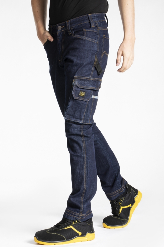 Jeans de travail multi poches stretch brut JOBA