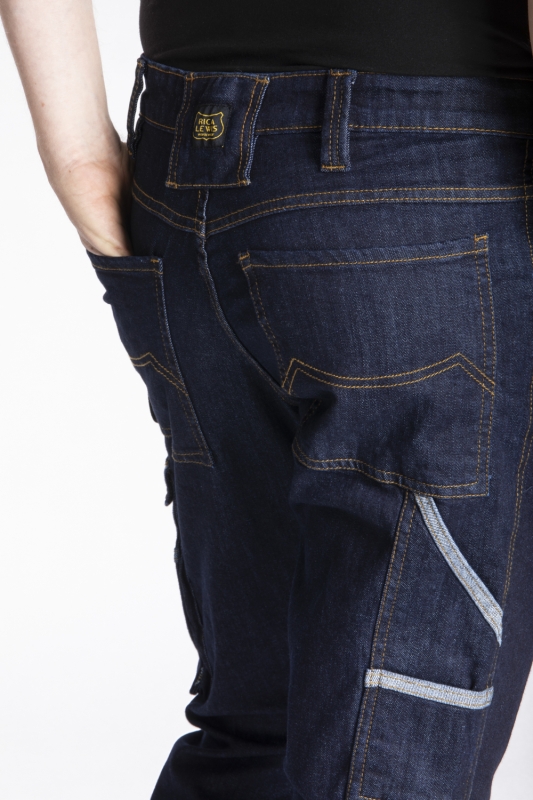 Jeans multitasche denim brut elasticizzato Fibreflex®