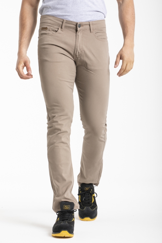 Jeans Fibreflex® vestibilità straight beige
