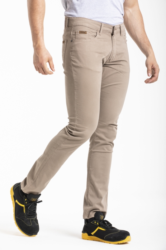 Jeans Fibreflex® vestibilità straight beige