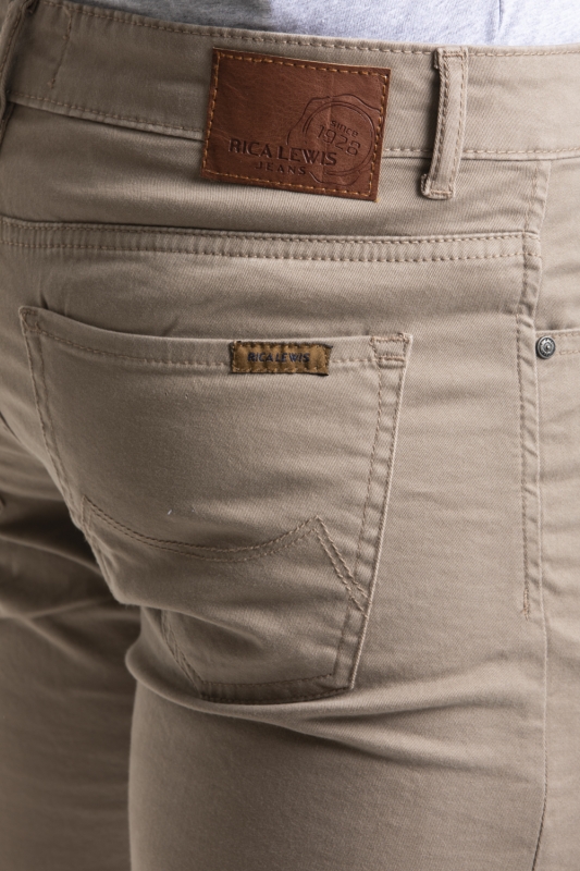 Jeans Fibreflex® vestibilità straight beige