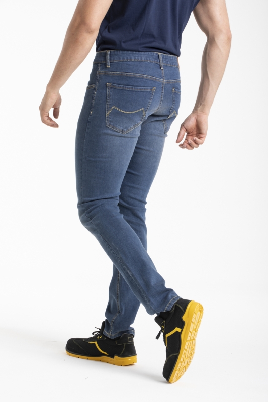 Jeans Fibreflex®vestibilità straight denim spazzolato