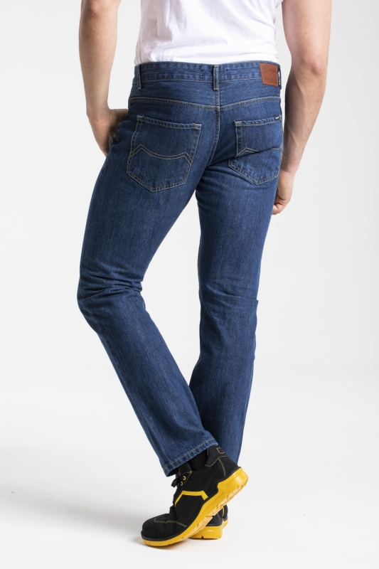 Jeans de travail coton coupe confort stone