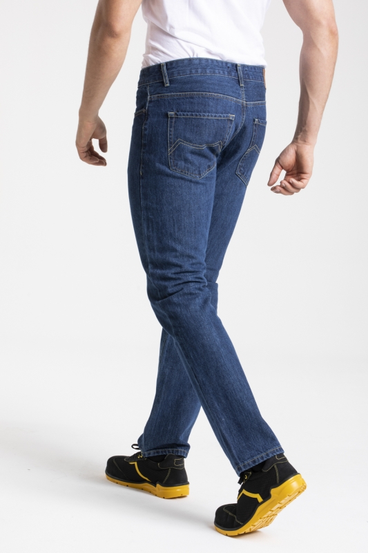 Jeans da lavoro in cotone comfort fit Stone washed