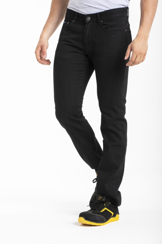 Jeans de travail coton coupe confort noir