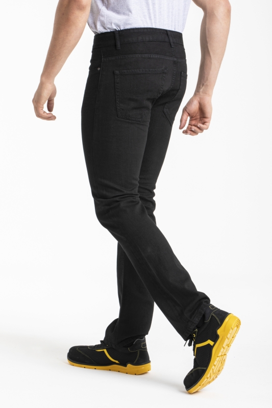 Jeans de travail coton coupe confort noir
