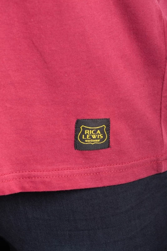 T-shirt in cotone rinforzato WORKTS ROSSO