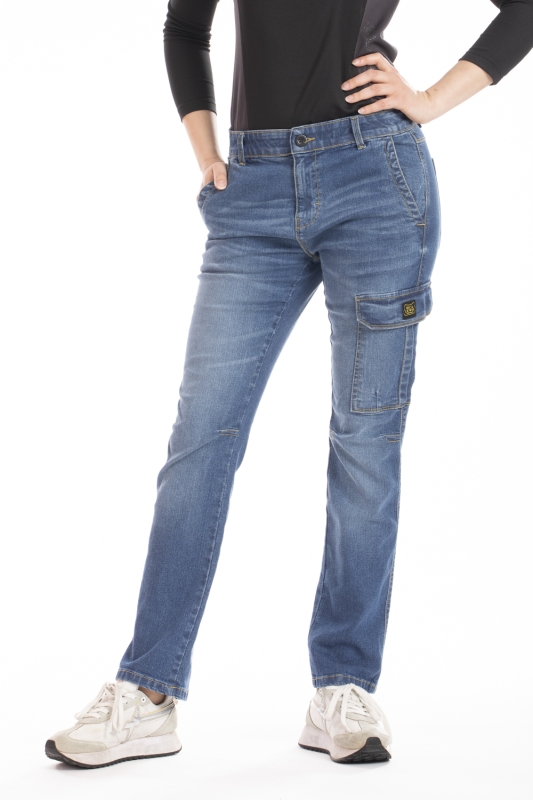 Jeans de travail multi poches stretch brossé BETTY