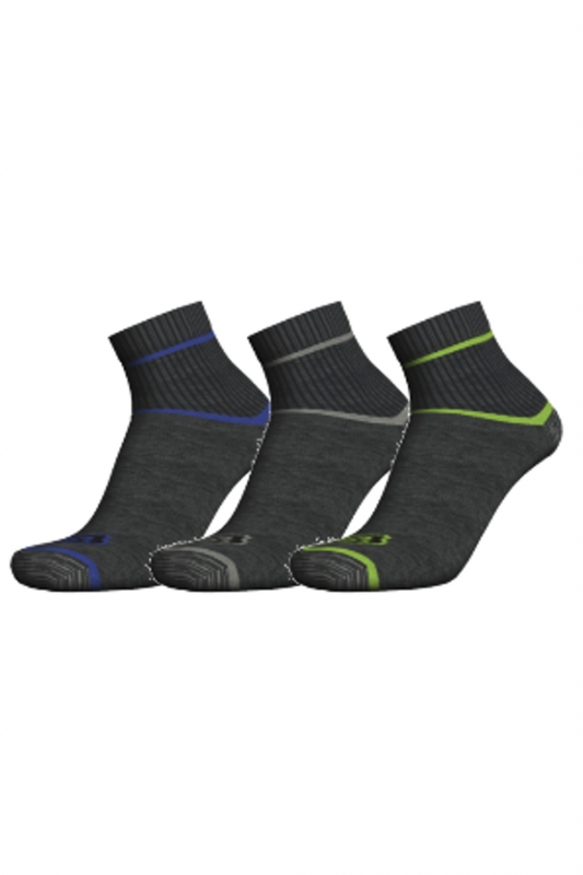 Mi-chaussettes de travail renforcées, lot de 3 SOCKMG