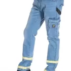 Jeans da lavoro con bande riflettenti CLARO