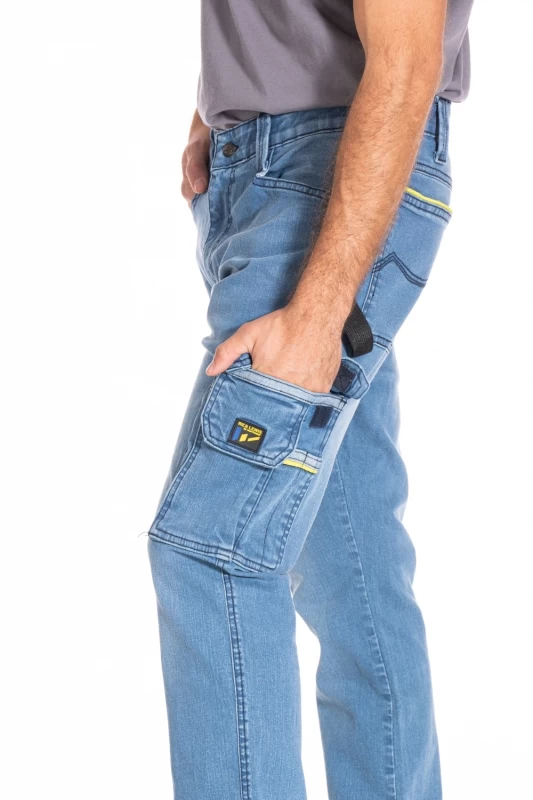 Jeans da lavoro con bande riflettenti CLARO