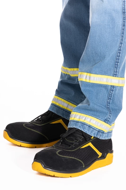 Jeans da lavoro con bande riflettenti CLARO
