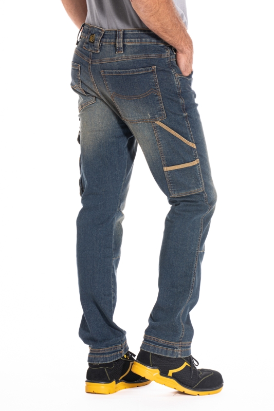 Jeans da lavoro multitasche elasticizzati dirty JOBDY