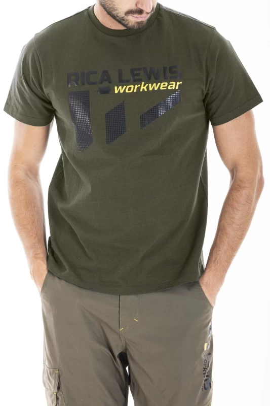 T-shirt signature in cotone SIGNATS KAKI