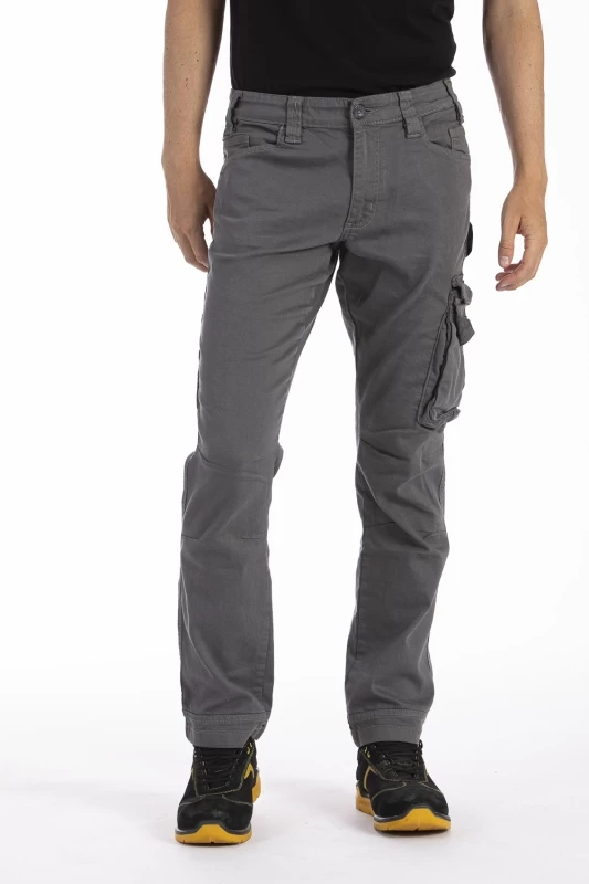 Pantaloni da lavoro multitasche stretch Fibreflex® JOBC GRIGIO