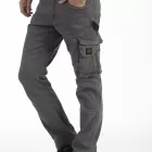 Pantaloni da lavoro multitasche stretch Fibreflex® JOBC GRIGIO