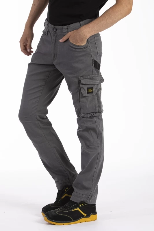 Pantaloni da lavoro multitasche stretch Fibreflex® JOBC GRIGIO
