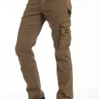 Pantaloni da lavoro multitasche stretch Fibreflex® JOBC TABACCO