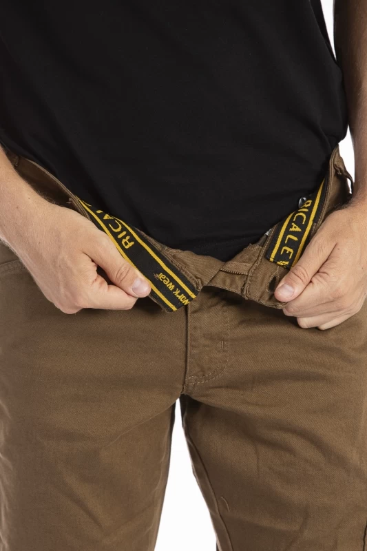 Pantaloni da lavoro multitasche stretch Fibreflex® JOBC TABACCO