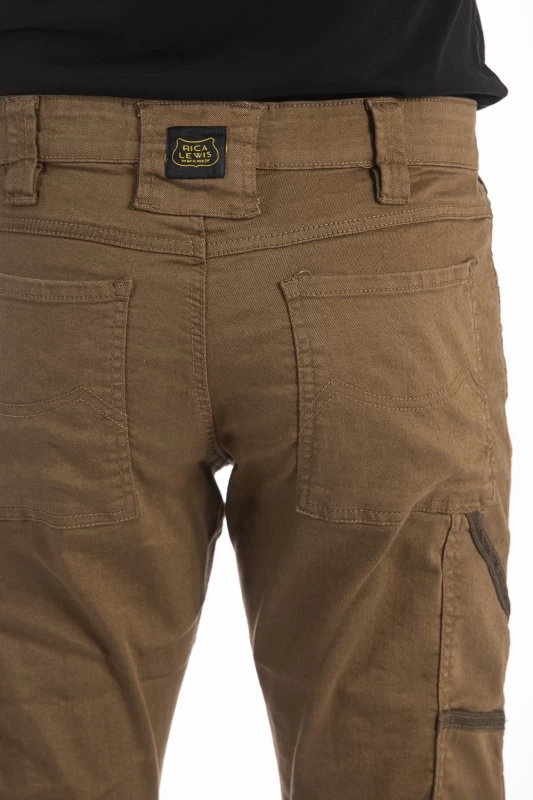 Pantaloni da lavoro multitasche stretch Fibreflex® JOBC TABACCO