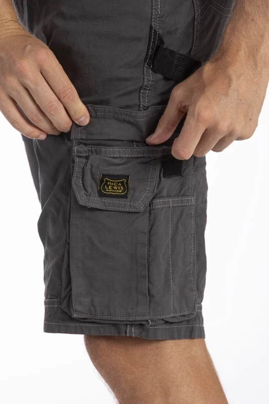 Fibreflex® multi-pocket work Bermuda shorts SUNJOB GREY