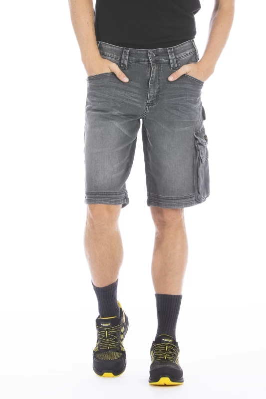 Bermuda da lavoro in denim elasticizzato SUNJOBG