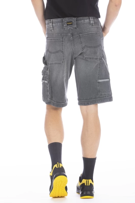 Bermuda da lavoro in denim elasticizzato SUNJOBG