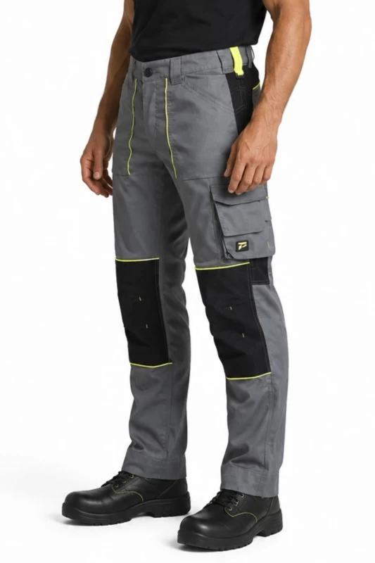 Pantalon multi-poches avec inserts fluo MOBIFLU
